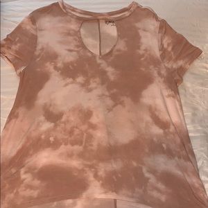 Pinkish Tee With Opening at The Top!